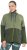 Ulla Popken Two-Tone ZIp Front Pocket Sweatshirt Olive Green - Mikiny & mikiny bez kapucne - 