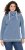 Ulla Popken Striped Turtleneck Neon Detail Sweatshirt Indigo Denim - Mikiny & mikiny bez kapucne - 