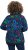 Ulla Popken Ribbon Print Turtleneck Sweatshirt Navy - Tričká - 