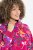Ulla Popken Ribbon Print Turtleneck Sweatshirt Cherry Red - Mikiny & mikiny bez kapucne - Pohodlné mikiny, hoodie a pletené svetre
