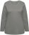 Ulla Popken Basic Round Neck Long Sleeve Slim Fit Cotton Tee Grey - Tričká - 
