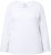Ulla Popken Basic Round Neck Long Sleeve Slim Fit Cotton Tee Snow White - Sukne - 