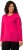 Ulla Popken Basic Round Neck Long Sleeve Slim Fit Cotton Tee Magenta Pink - Tričká - 