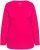 Ulla Popken Basic Round Neck Long Sleeve Slim Fit Cotton Tee Red Pink - Tričká - 
