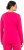 Ulla Popken Basic Round Neck Long Sleeve Slim Fit Cotton Tee Red Pink - Tričká - 