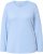 Ulla Popken Basic Round Neck Long Sleeve Slim Fit Cotton Tee Light Blue - Tričká - 