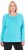 Ulla Popken Basic Round Neck Long Sleeve Slim Fit Cotton Tee Deep Aqua - Tričká - 
