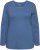 Ulla Popken Basic Round Neck Long Sleeve Slim Fit Cotton Tee Ink Blue - Tričká - 