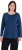 Ulla Popken Basic Round Neck Long Sleeve Slim Fit Cotton Tee Dark Blue - Tričká - 