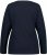 Ulla Popken Basic Round Neck Long Sleeve Slim Fit Cotton Tee Navy Blue - Tričká - 