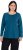 Ulla Popken Basic Round Neck Long Sleeve Slim Fit Cotton Tee Cerulean - Tričká - 