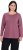 Ulla Popken Basic Round Neck Long Sleeve Slim Fit Cotton Tee Dark Rose - Tričká - 