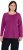 Ulla Popken Basic Round Neck Long Sleeve Slim Fit Cotton Tee Berry - Tričká - 