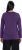 Ulla Popken Basic Round Neck Long Sleeve Slim Fit Cotton Tee Deep Violet - Tričká - 