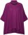 Ulla Popken Sparkling Draped Collared Tee Mulberry - Potlačené tričká pre ženy - 