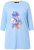 Ulla Popken Floral Motif 3/4 Sleeve Tunic Tee Light Blue - Potlačené tričká pre ženy - 
