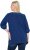Ulla Popken Embroidered Detail 3/4 Sleeve Tee Dark Blue - Potlačené tričká pre ženy - 