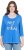 Ulla Popken Make It Amazing 3/4 Sleeve Graphic Tee Pacific Blue - Potlačené tričká pre ženy - 