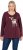 Ulla Popken Fawn Long Sleeve Graphic Tee Plum - Potlačené tričká pre ženy - 