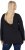 Ulla Popken Sequined Puppy Long Sleeve Graphic Tee Black - Potlačené tričká pre ženy - 