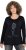 Ulla Popken Holiday Long Sleeve Graphic Tee Black - Potlačené tričká pre ženy - 
