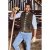 jP1880 Finest Goat Suede Traditional Vest Dark Brown - Bundy - Bundy Nadmerné Veľkosti 2XL-8XL
