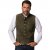 jP1880 Finest Goat Suede Traditional Vest Dark Brown - Bundy - Bundy Nadmerné Veľkosti 2XL-8XL
