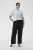 Kaffe Curve Mille Wide Pants Black Deep - Látkové nohavice - 