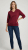 Nora Mikken GELINA Sweater Burgundy - DÁMSKE OBLEČENIE XS-XXL - 
