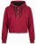 Nora Mikken KAMILLA Cropped Hoodie Burgundy - DÁMSKE OBLEČENIE XS-XXL - 