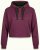 Nora Mikken KAMILLA Cropped Hoodie Mauve Wine - DÁMSKE OBLEČENIE XS-XXL - 