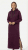 Nora Mikken MARTINA Maxi Hoodie Dress Mauve Wine - DÁMSKE OBLEČENIE XS-XXL - 