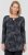 Scandinavian Caramel Triangles Tunic Dark Blue - Potlačené tričká pre ženy - 