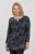 Scandinavian Caramel Triangles Tunic Dark Blue - Potlačené tričká pre ženy - 