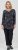 Scandinavian Caramel Triangles Tunic Dark Blue - Potlačené tričká pre ženy - 