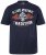 JP1880 T-Shirt Short Sleeve Chest Print Navy - Tričká - Nadrozmerné tričká - 2XL-14XL