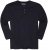 Adamo Sven Regular fit Serafino Long sleeve T-shirt Navy - Tričká - Nadrozmerné tričká - 2XL-14XL
