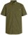 Motley Denim Zagreb Košeľa s krátkym rukávom Tmavé khaki - Košele - Košele 2XL-10XL