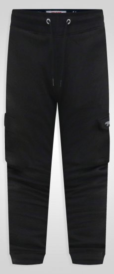 D555 Dexter 1 Cargo Jogger With Bear Embroidery TALL Čierna - TALL tepláky - TALL tepláky s predĺženou dĺžkou