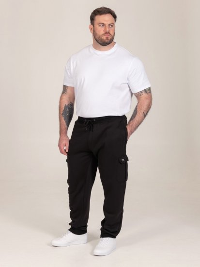 D555 Dexter 1 Cargo Jogger With Bear Embroidery Čierna - Tepláky & teplákové kraťasy - Tepláky & Teplákové kraťasy - 2XL-12XL