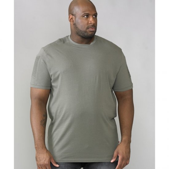 D555 Callum T-shirt Khaki - Tričká - Nadrozmerné tričká - 2XL-14XL
