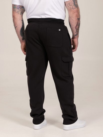 D555 Dexter 1 Cargo Jogger With Bear Embroidery TALL Čierna - TALL tepláky - TALL tepláky s predĺženou dĺžkou