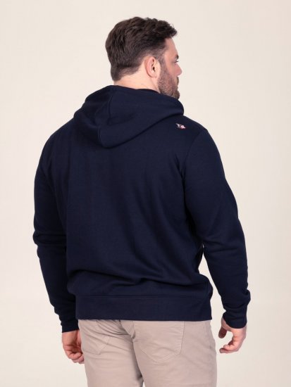 D555 Hector Adventurer Printed Zip Through Hoody Námornícka modrá - Mikiny & mikiny bez kapucne - Mikiny & Mikiny s Kapucňou 2XL-12XL