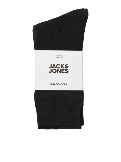 Jack & Jones Rafael Ponožky Čierna 3-pack - Spodná bielizeň - Spodné Prádlo 2XL-8XL