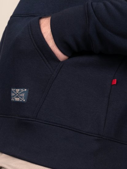D555 Hector Adventurer Printed Zip Through Hoody Námornícka modrá - Mikiny & mikiny bez kapucne - Mikiny & Mikiny s Kapucňou 2XL-12XL