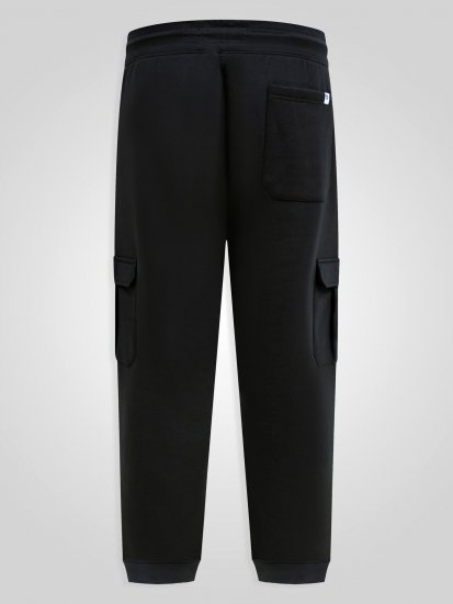 D555 Dexter 1 Cargo Jogger With Bear Embroidery TALL Čierna - TALL tepláky - TALL tepláky s predĺženou dĺžkou