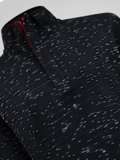 D555 Chandler Reno 1/4 Zip Neck Sweatshirt With Bear Logo Čierna - Mikiny & mikiny bez kapucne - Mikiny & Mikiny s Kapucňou 2XL-12XL