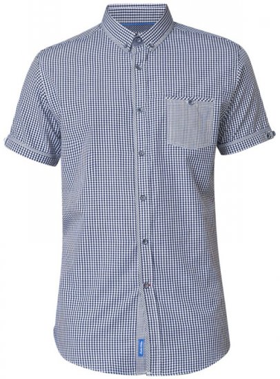 D555 Hank Gingham Short Sleeve Shirt - Košele - Košele 2XL-10XL