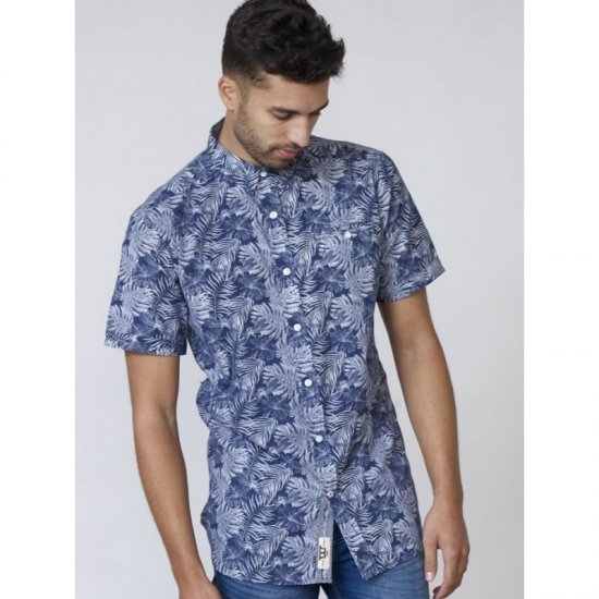 D555 Sheldon Hawaii Shirt Navy - Košele - Košele 2XL-10XL
