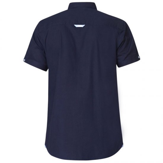 D555 Tim Short Sleeve Shirt Navy - Košele - Košele 2XL-10XL